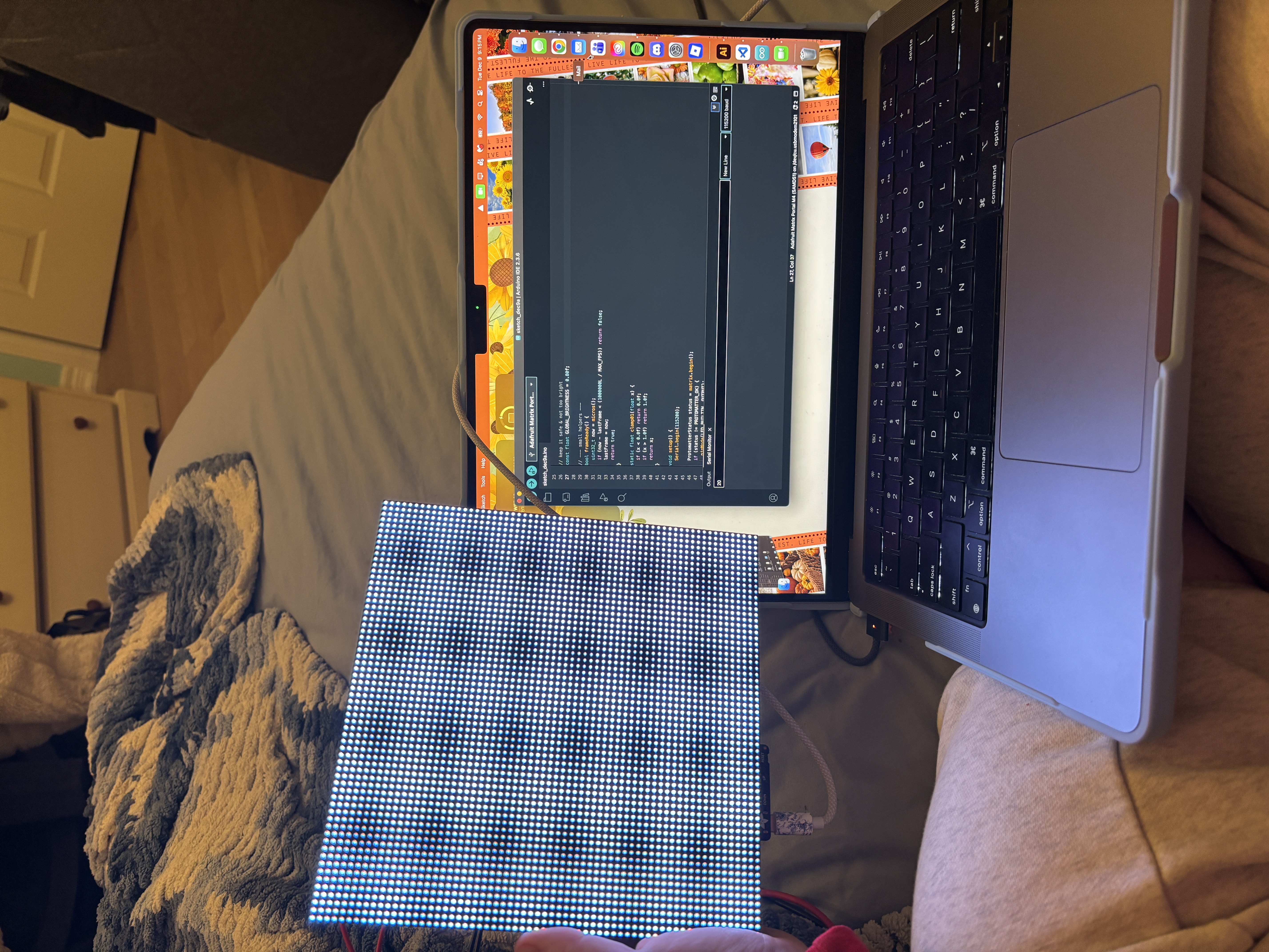 Testing the different speeds that the code can run and how it effects the led output